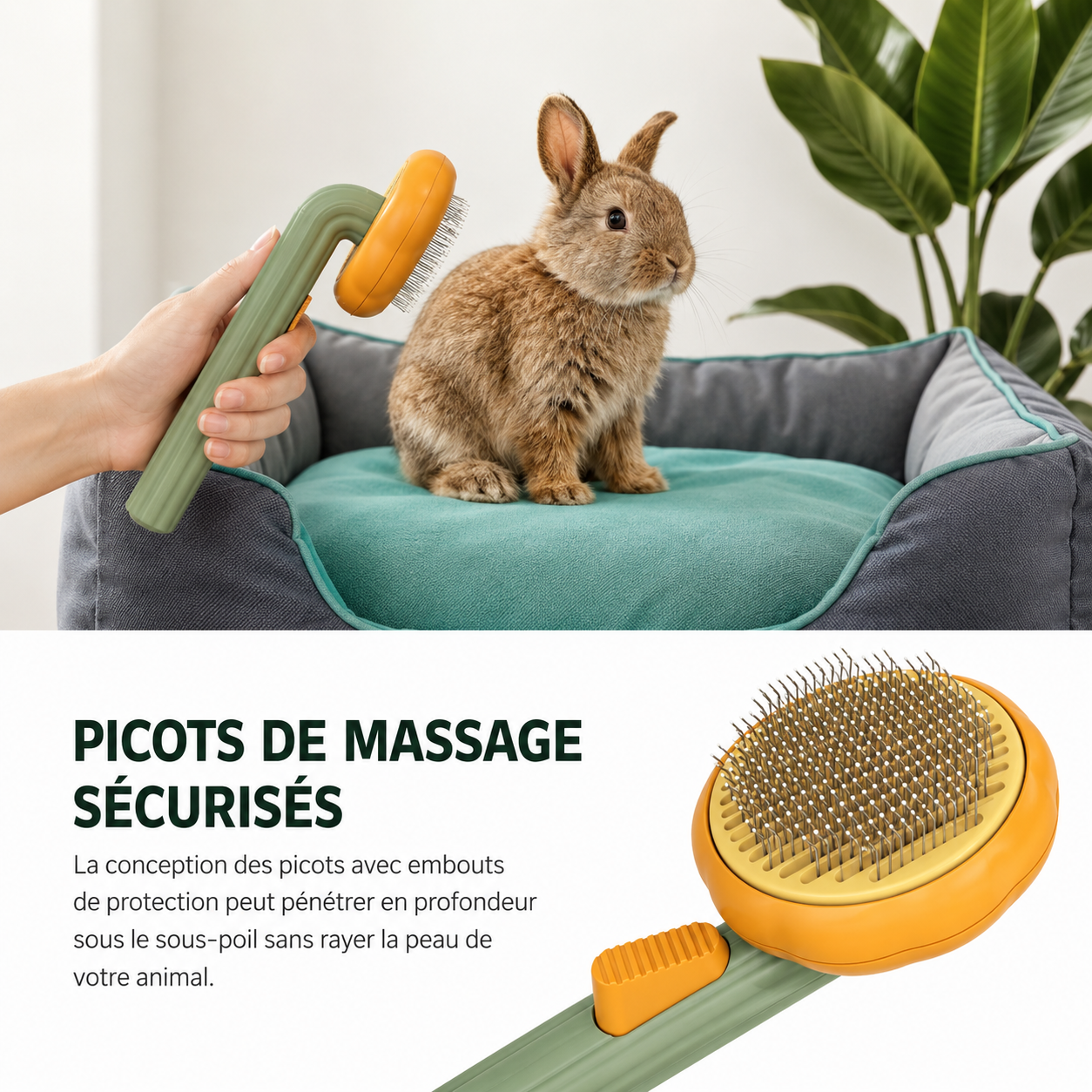 Brosse retire poils